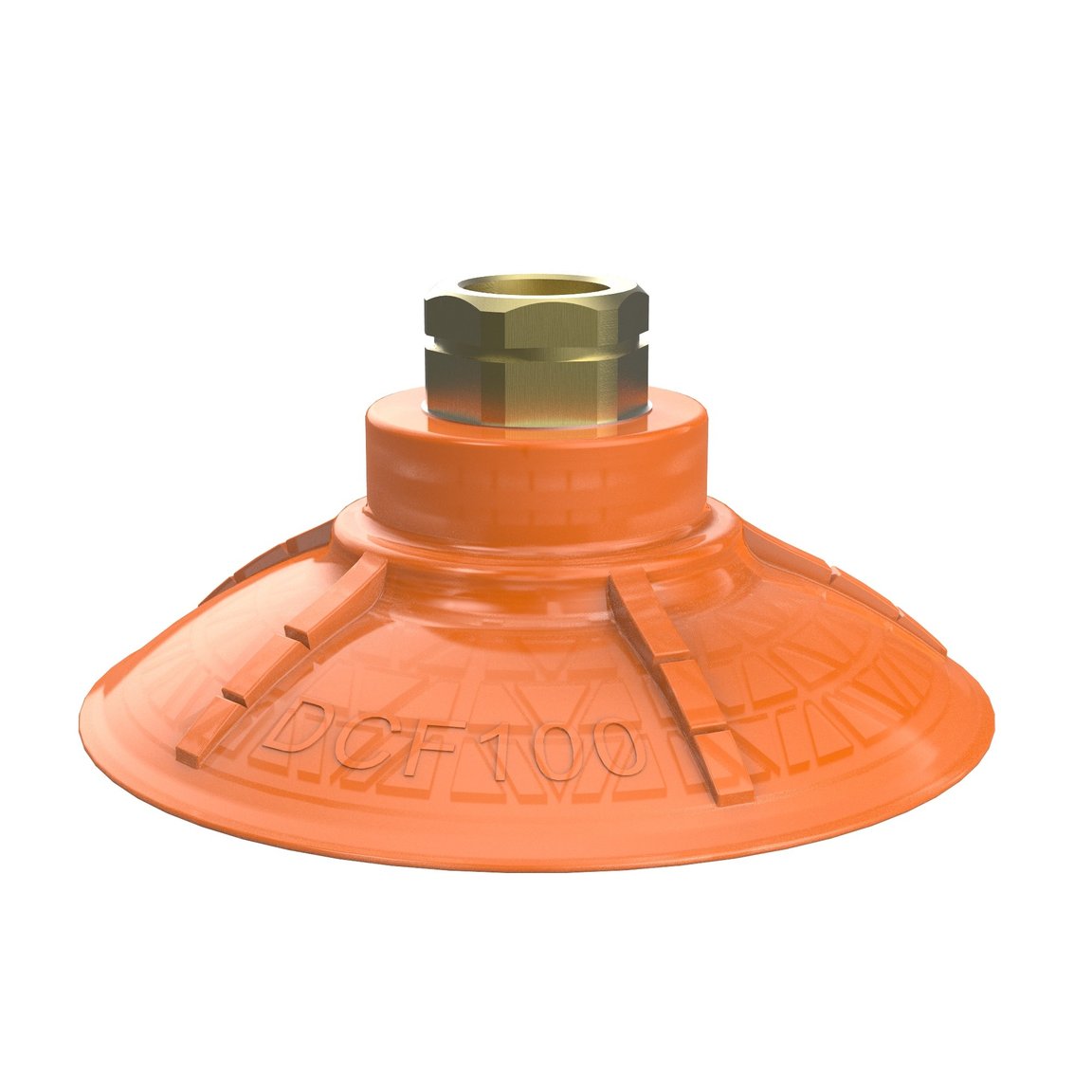 Suction cup DCF100P Polyurethane 60, 3/8" NPT female with mesh filter - 1