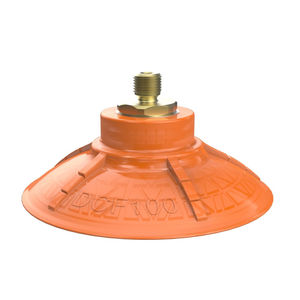 Suction cup DCF100P Polyurethane 60, M10x1,5 male with mesh filter - 1
