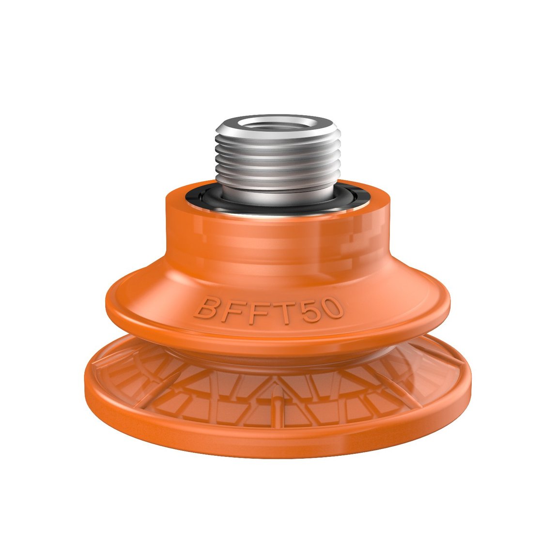Suction cup BFFT50P Polyurethane 60/60/30, G3/8" male, 1/8" NPSF female, with mesh filter - 1