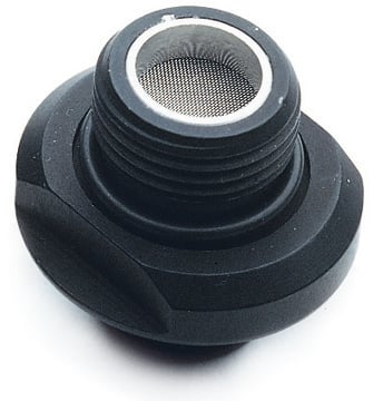 Befestigung G1/4" Aussengewinde, mit Filtersieb und Drossel-Rückschlagventil - 1