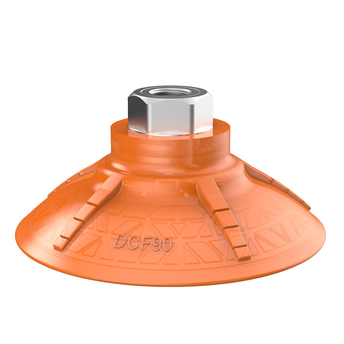 Suction cup DCF90P Polyurethane 60, G1/4" female, with mesh filter