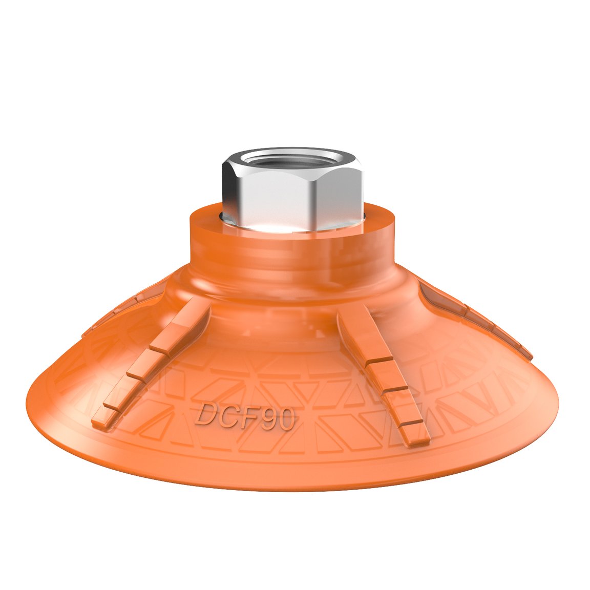 Suction cup DCF90P Polyurethane 60, G3/8" female, with mesh filter - 1