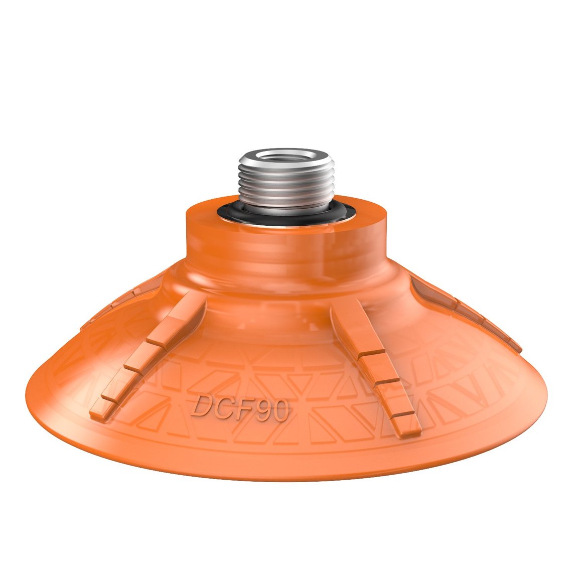 Suction cup DCF90P Polyurethane 60, G3/8" male, 1/8" NPSF female, with mesh filter - 1