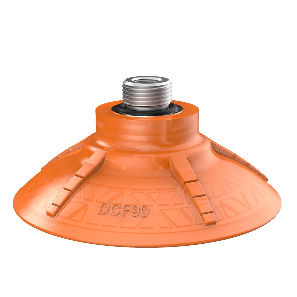 Suction cup DCF90P Polyurethane 60, G3/8" male, 1/8" NPSF female, with mesh filter - 1