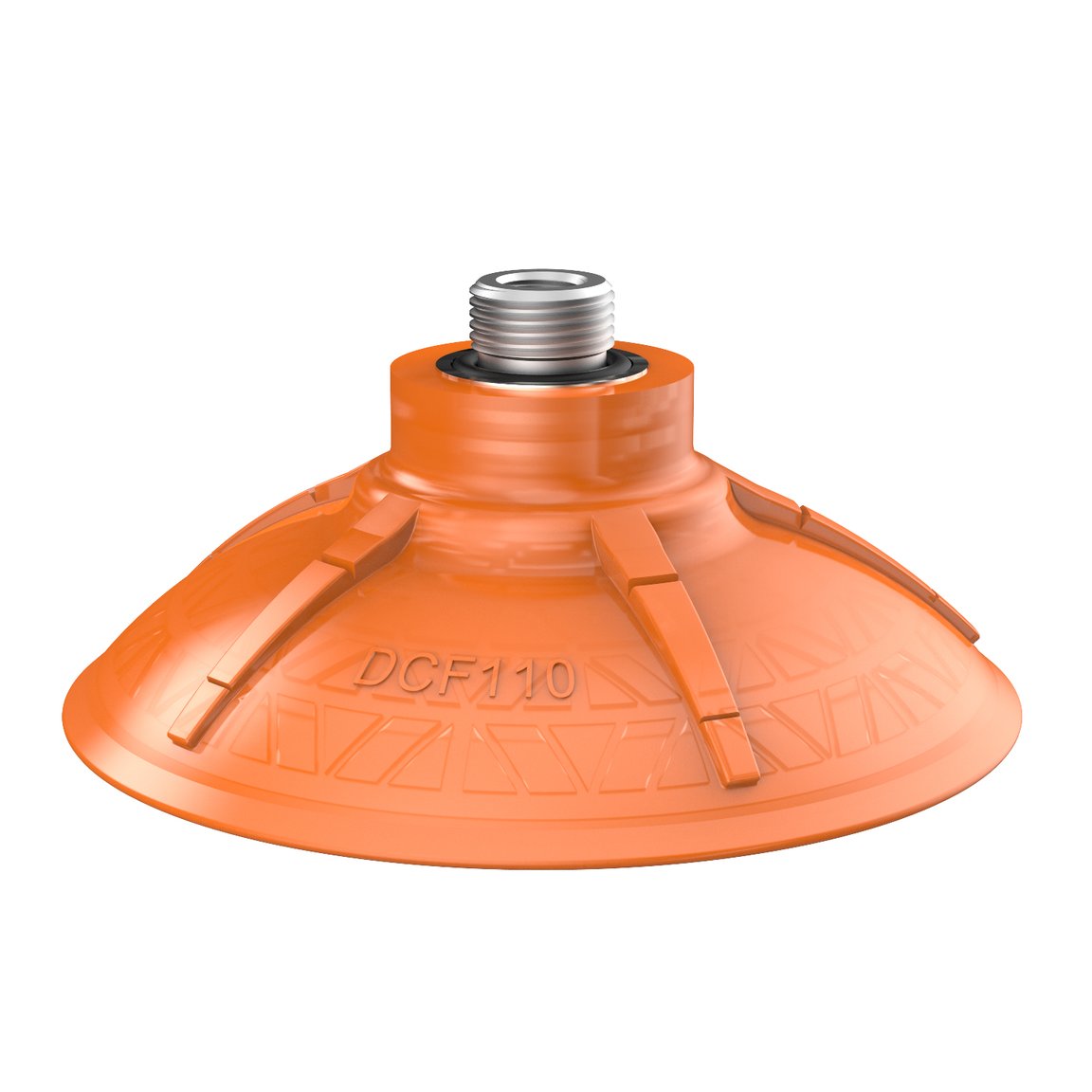 Przyssawka DCF110P poliuretan 60, G3/8" męskie, 1/8" NPSF żeńskie, z filtrem siatkowym - 1