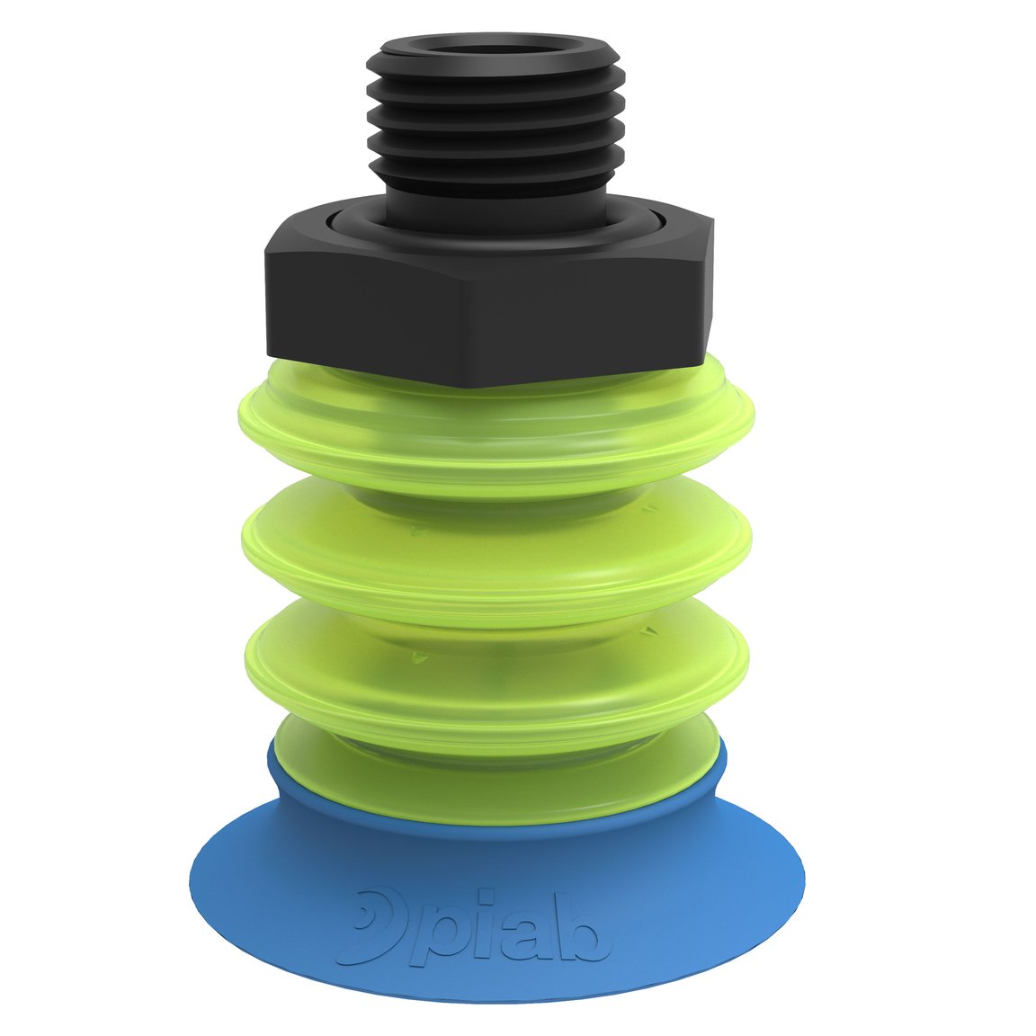 Suction cup piGRIP® with Bag lip Silicone, G1/4” male, with mesh filter, x2 - 1