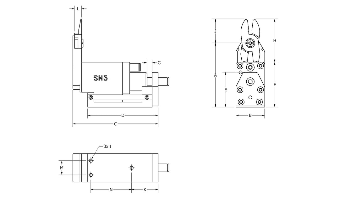 SN-3 Air Nipper Body - 2