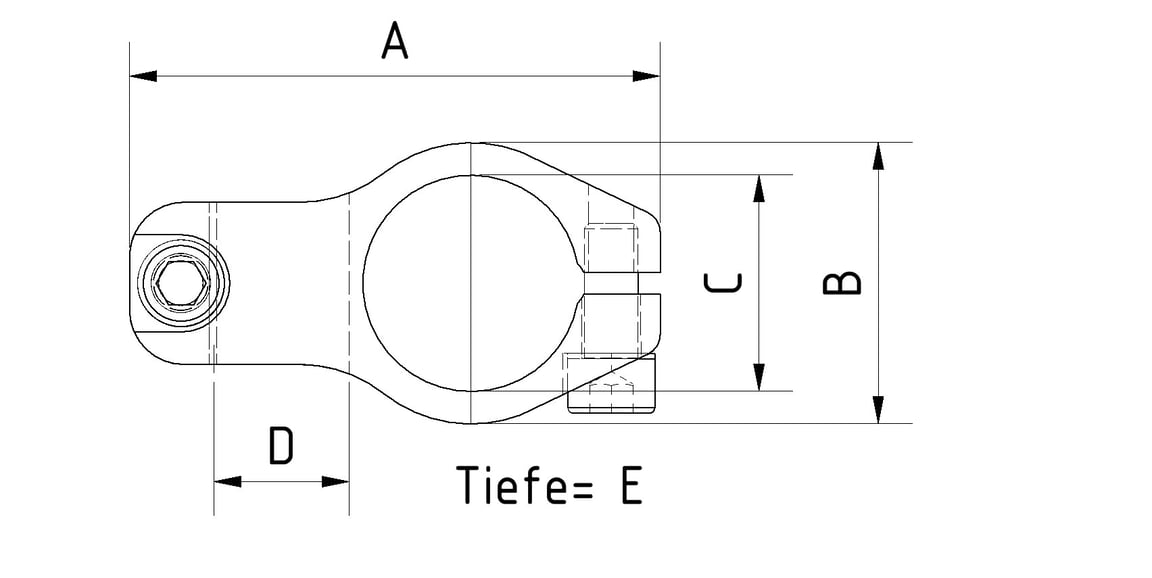 KK16-20 Tube Cross Clamp - 2