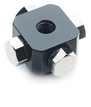 Fitting 5xM5 female, with dual flow control valve - 1