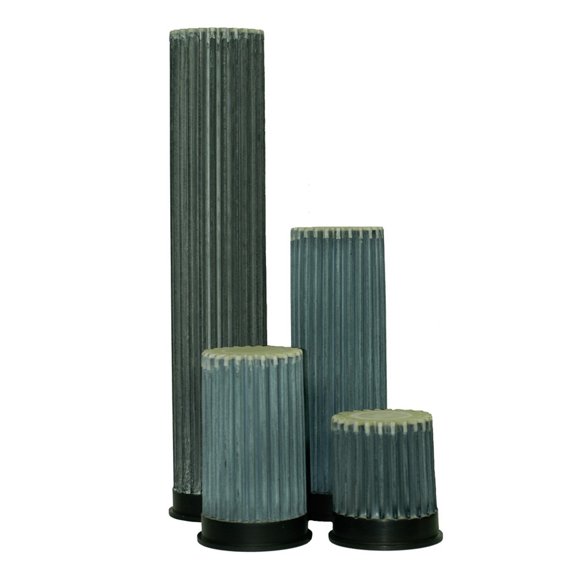 Pleated rod/antistatic filter