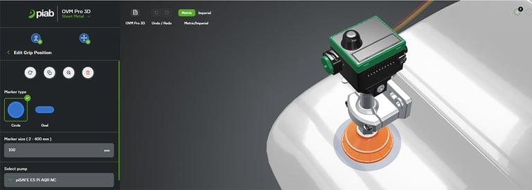 Piab revolutionizes vacuum system configuration with OVM Pro 3D tool
