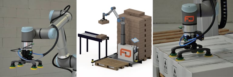 Alta flexibilidad y agarre seguro en una aplicación cosmética con la garra para cobots de Piab