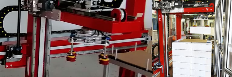 Die automatisierte Handhabung von Schachteln und Zwischenlagen bei der Produktion von Sicherheitskarten
