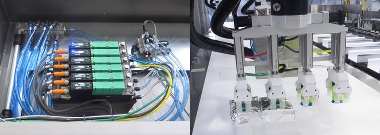 Automatic handling of packaged biscuits with Piab’s vacuum technology