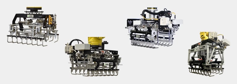 Heavy-duty bag grippers for palletizing