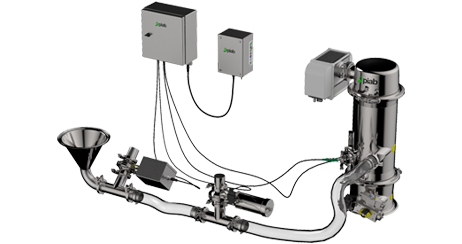 Piab vacuum conveyor outlet