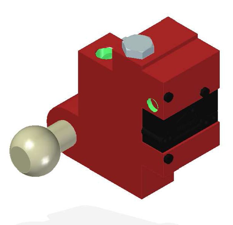 Vacuum Check Valve VT-1H Vacustat with COAX, G threads, Lock pin