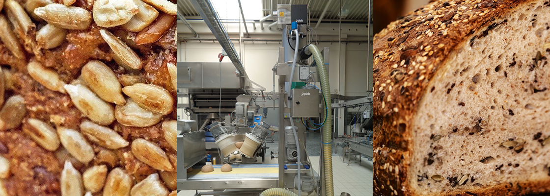 Automating seed spreading in bread baking with Piab's piFLOWf