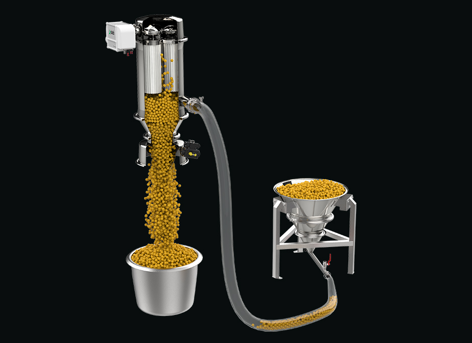 Récupération des grains ou de la poudre de café