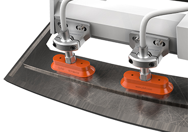 Piab's flexible suction cup mount