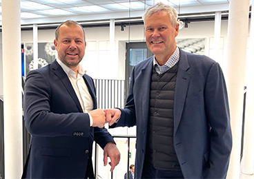 Floris Rouw, da Piab, e Kennet Almqvist, da Höganäs, firmam parceria para tornar a manufatura aditiva mais sustentável e eficiente