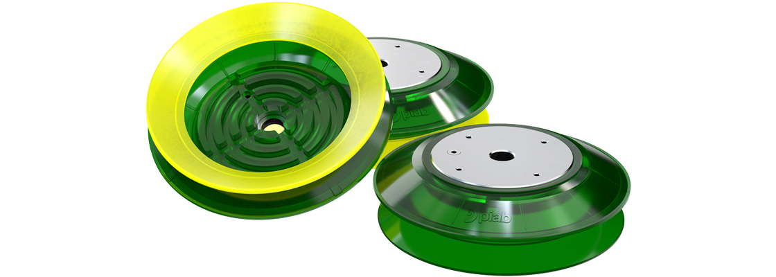 Bellows Polyurethane suction cup family B150P and B200P