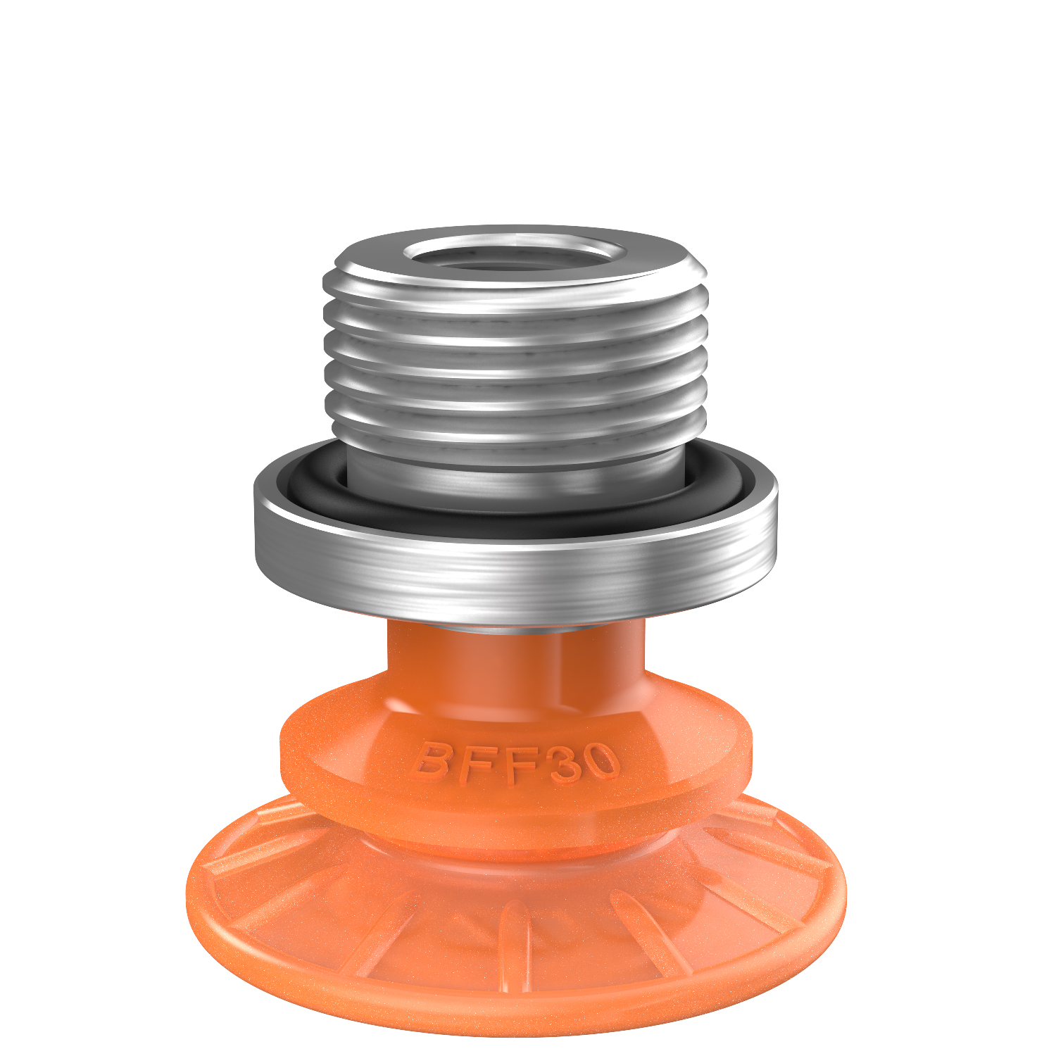 Saugnapf BFF30P Polyurethan 55/60, G3/8" Aussengewinde, 1/8" NPSF Innengewinde - 1