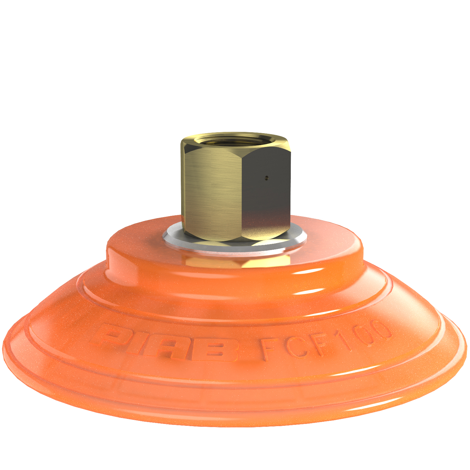 Suction cup FCF100P Polyurethane 55/60, G3/8" female, 17 mm thread - 1