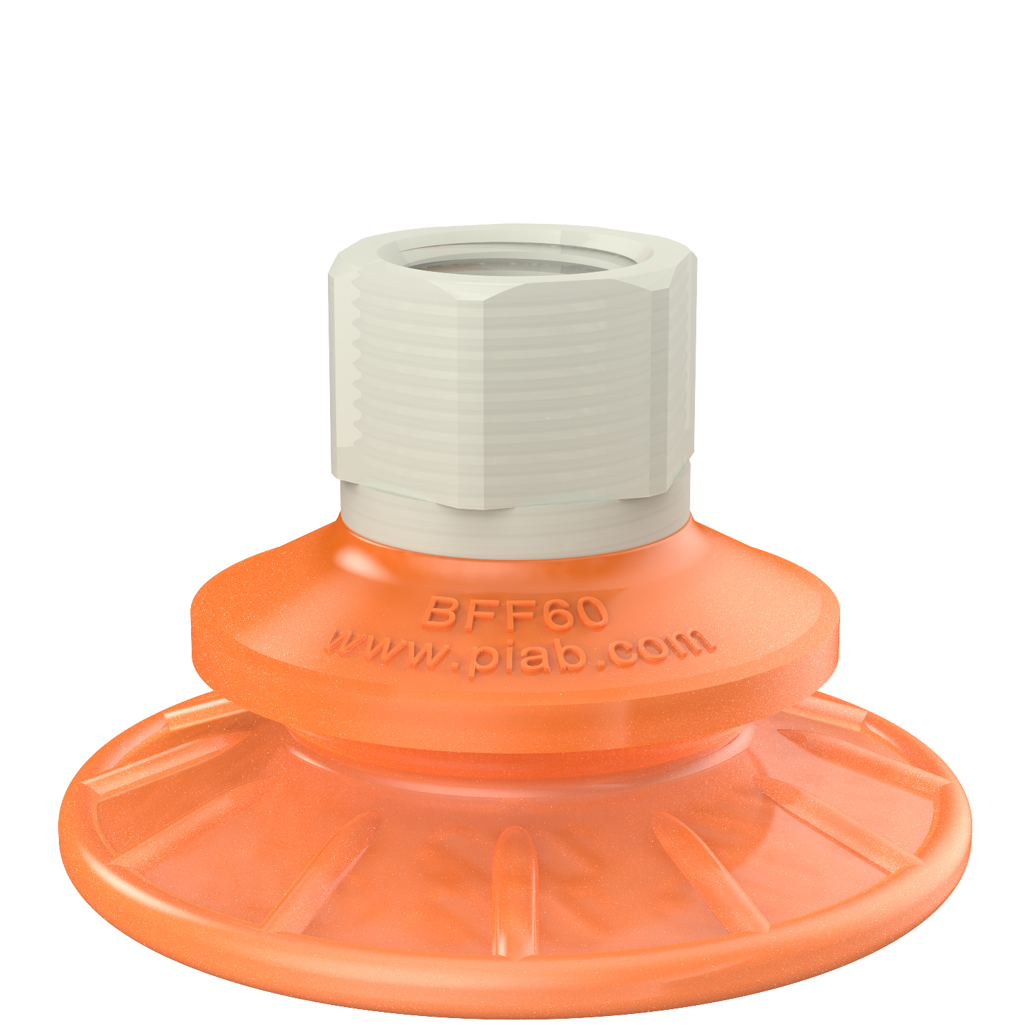Suction cup BFF60P Polyurethane 55/60, G3/8" female, plastic thread - 1