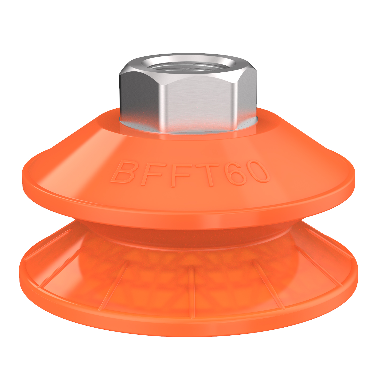 Suction cup BFFT60P-2 Polyurethane 60/60/30, G3/8" female, with mesh filter - 1