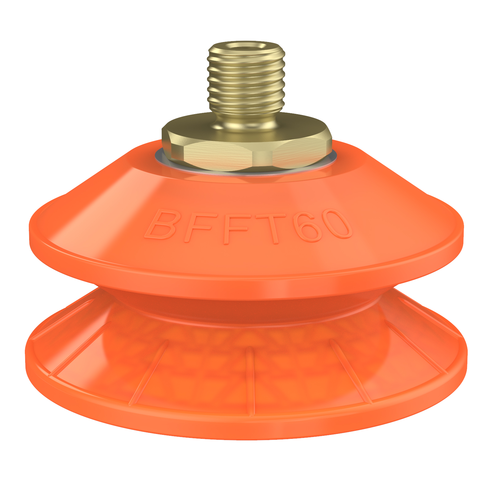 Suction cup BFFT60P-2 Polyurethane 60/60/30 M10x1,5 male with mesh filter - 1