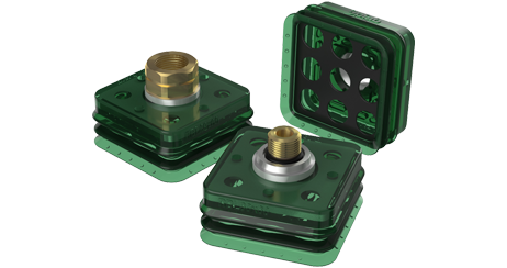 Rectangular suction cups