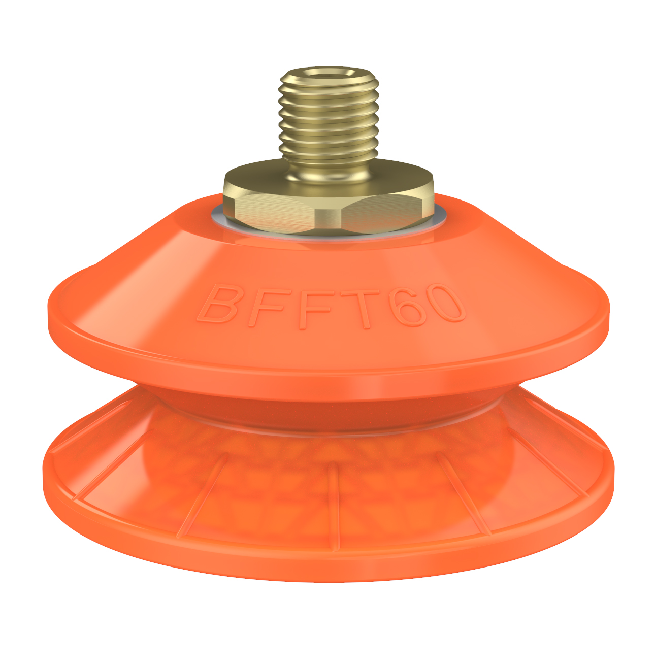 Suction cup BFFT60P-2 Polyurethane 60/60/30 G1/8" male with mesh filter - 1