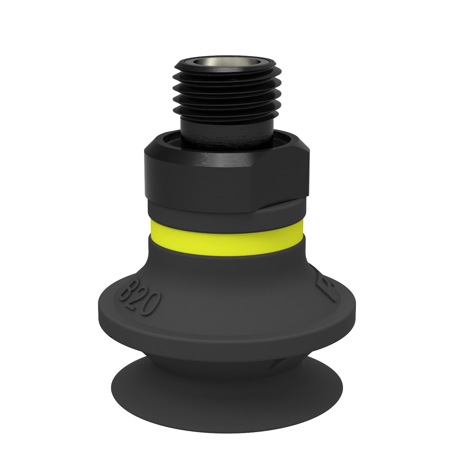 Ventouse B20 Chloroprène, G1/8" mâle, avec filtre maille - 1