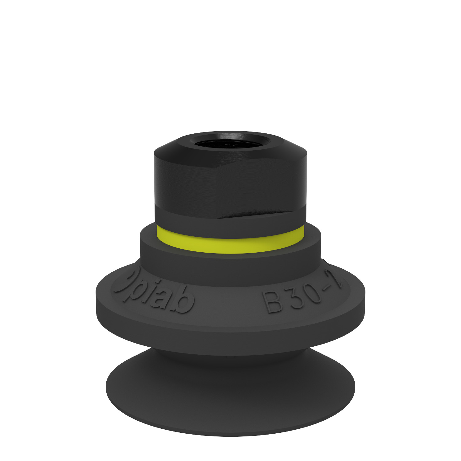 Suction cup B30-2 Chloroprene, 1/8" NPSF female, with dual flow control valve - 1