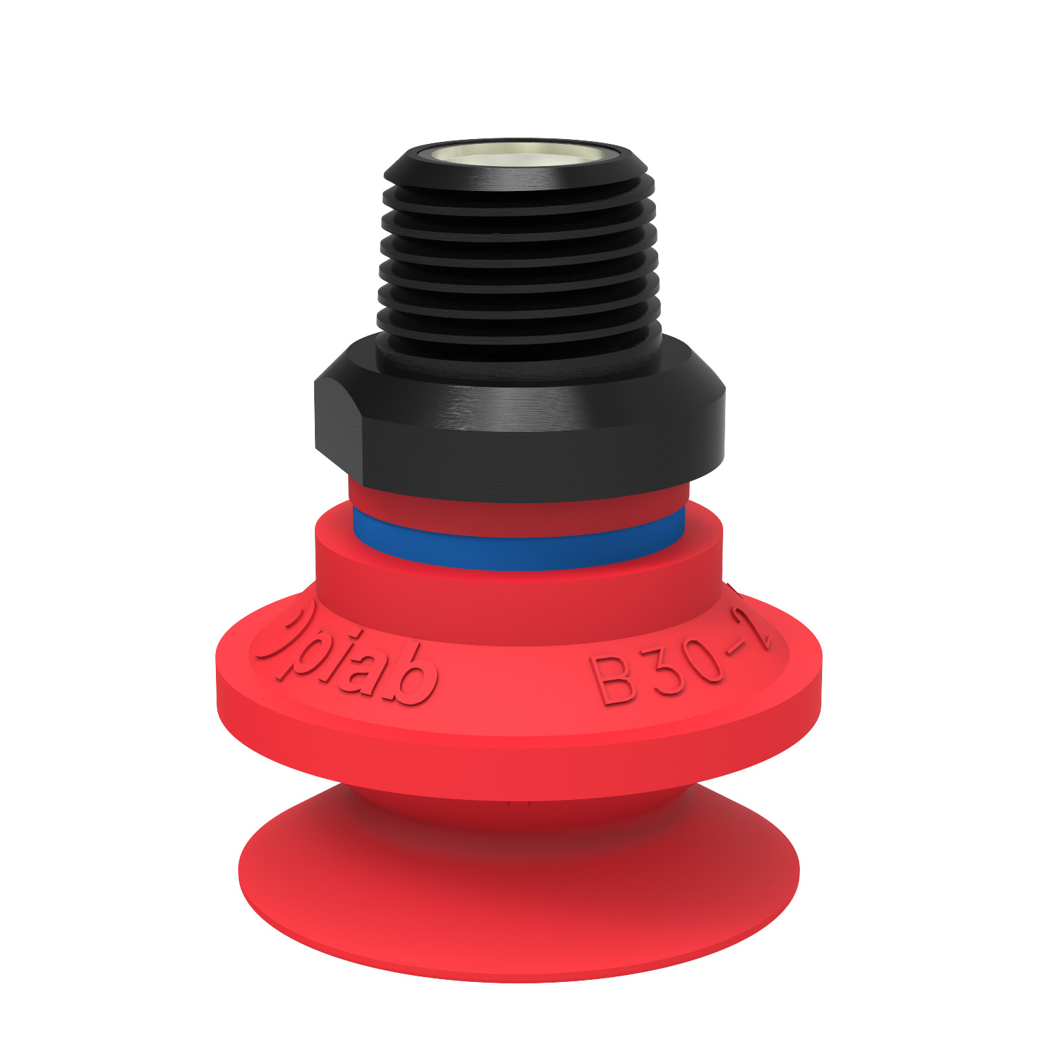 Suction cup B30-2 Silicone, NPT3/8" male, with mesh filter - 1