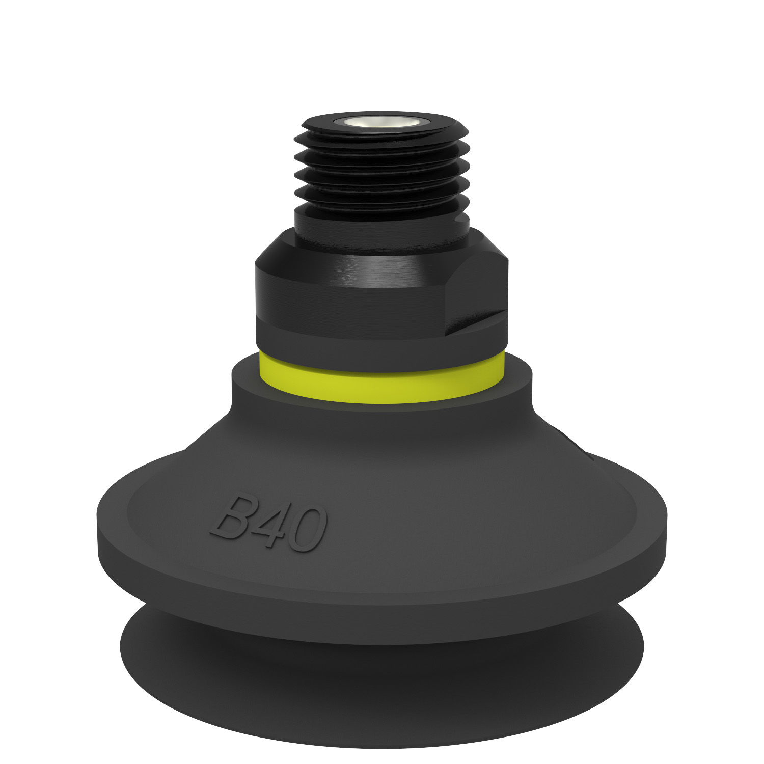 Suction cup B40 Chloroprene, 1/4" NPT male, with mesh filter - 1