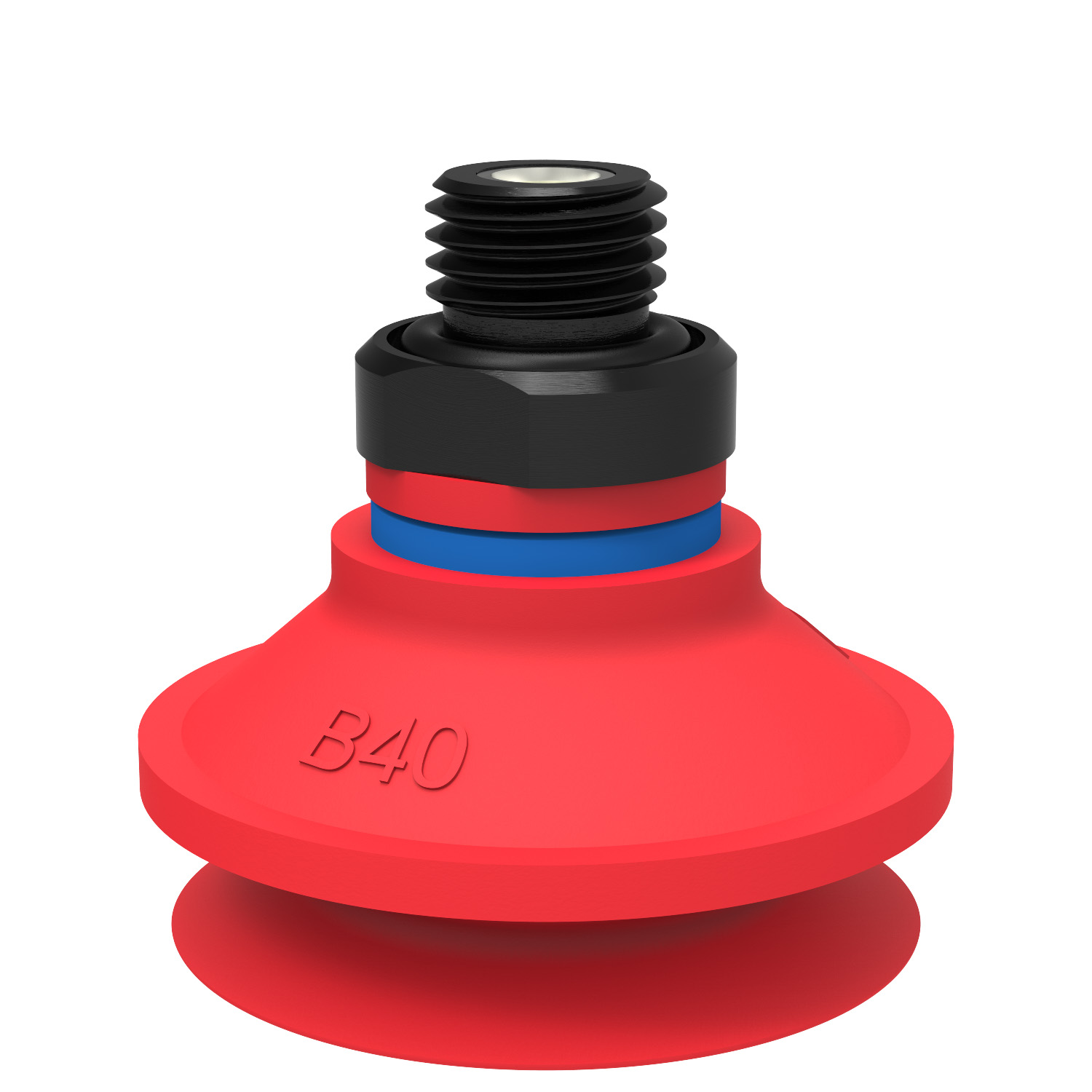 Suction cup B40 Silicone, G1/4" male, with mesh filter - 1