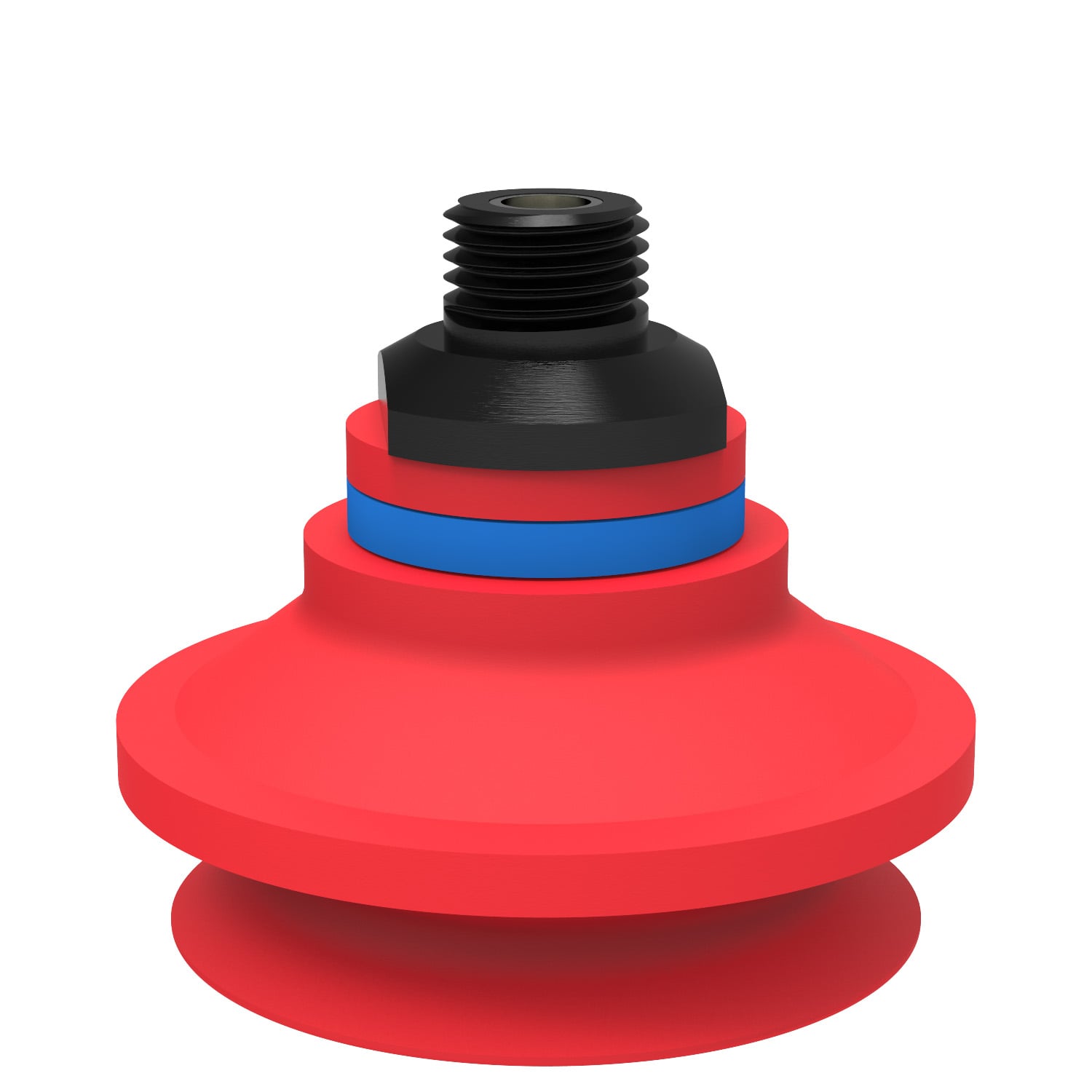 Suction cup B50-2 Silicone, 1/4" NPT male, with mesh filter - 1