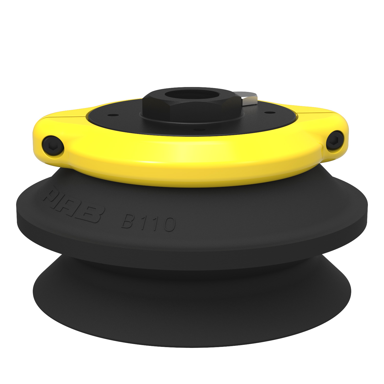 Suction cup B110 Nitrile-PVC, G1/2" female, clamp ring with mesh filter - 1