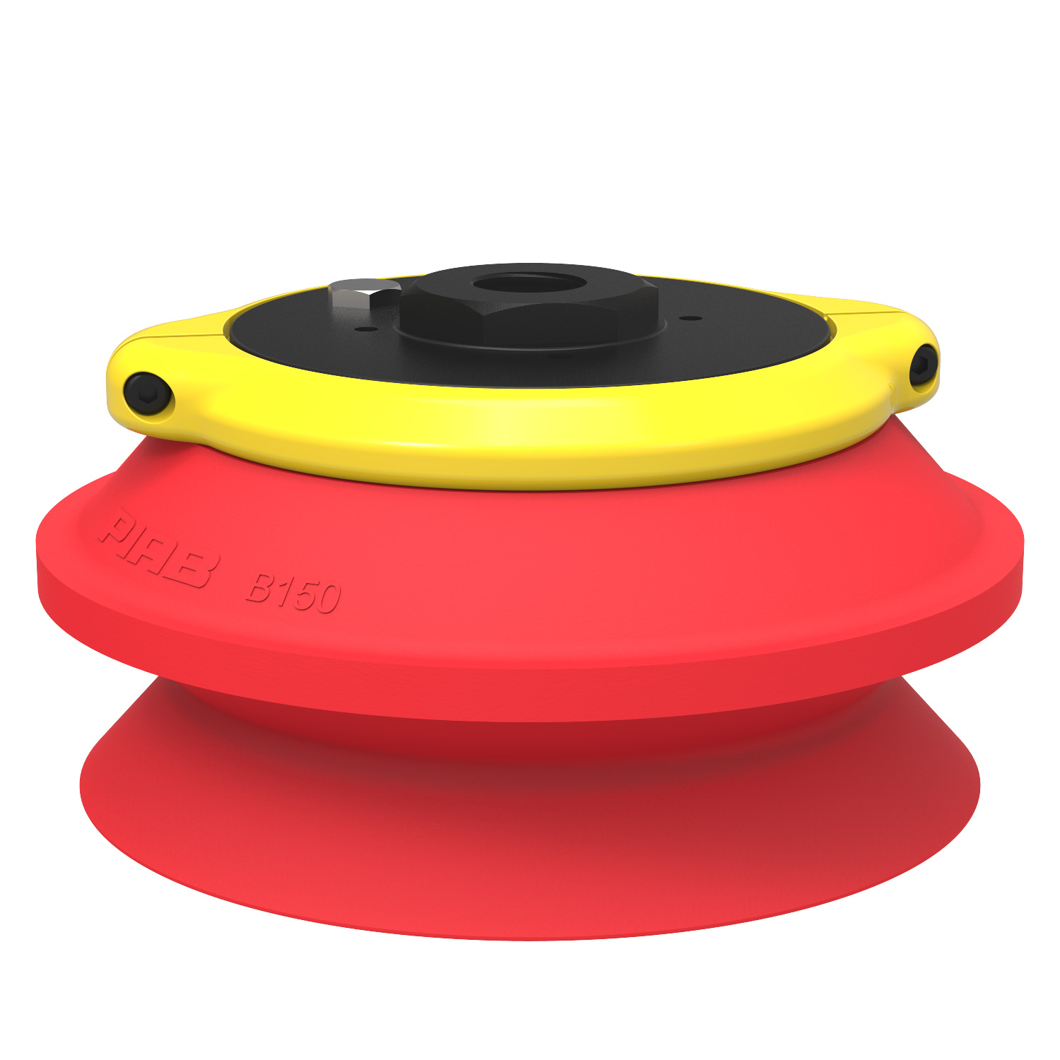 Suction cup B150 Silicone, G1/2" female, clamp ring with mesh filter - 1
