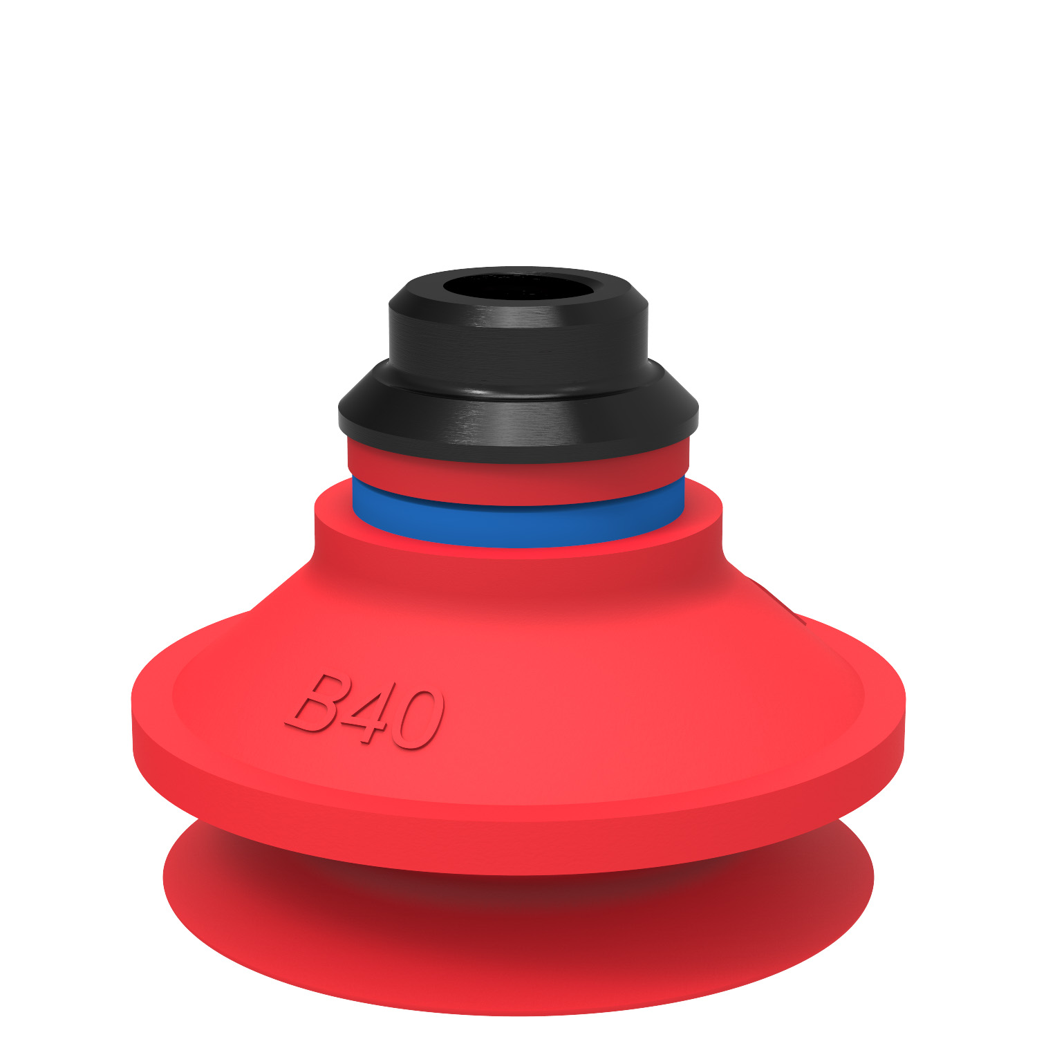 Suction cup B40 Silicone, 1/8" NPSF female PA - 1