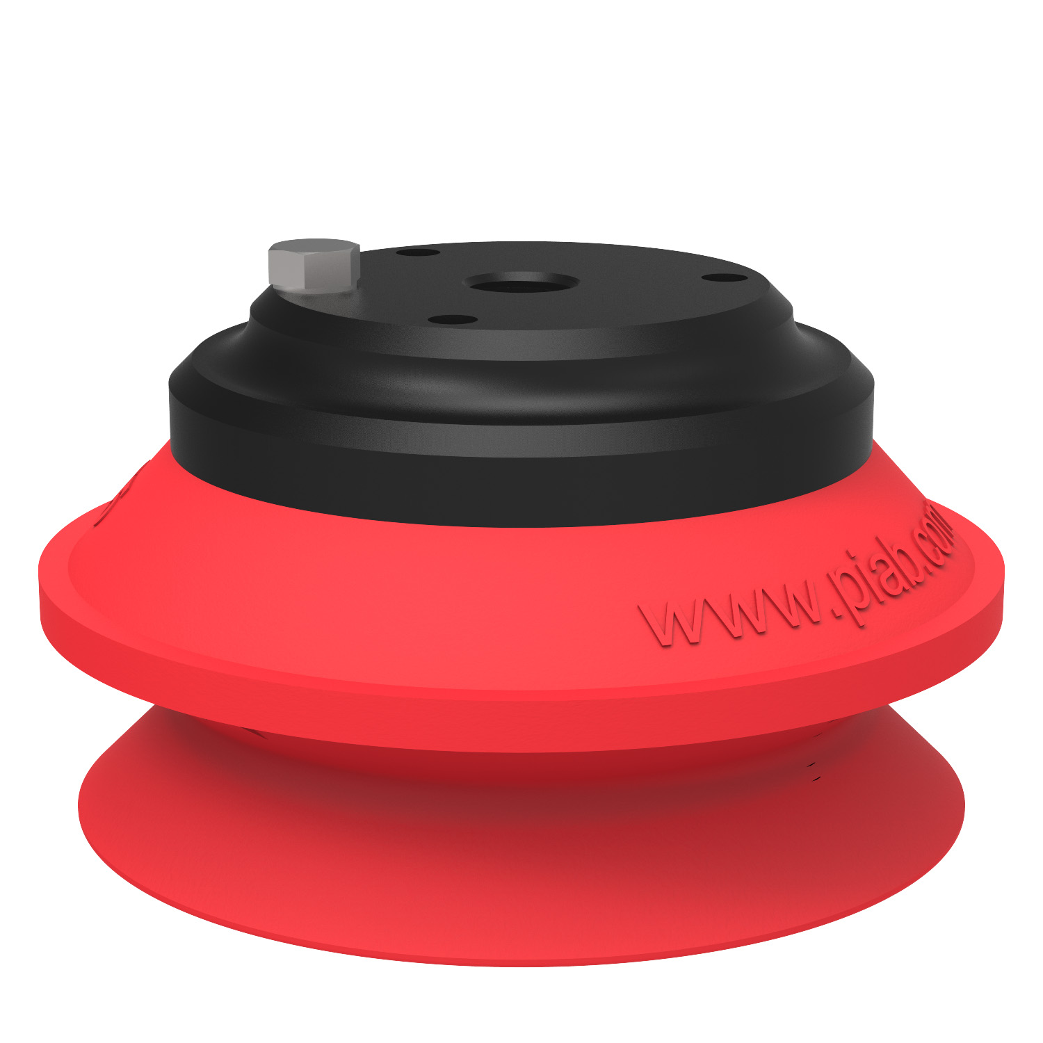 Suction cup B75 Silicone, 3/8" NPSF female Al, with mesh filter - 1