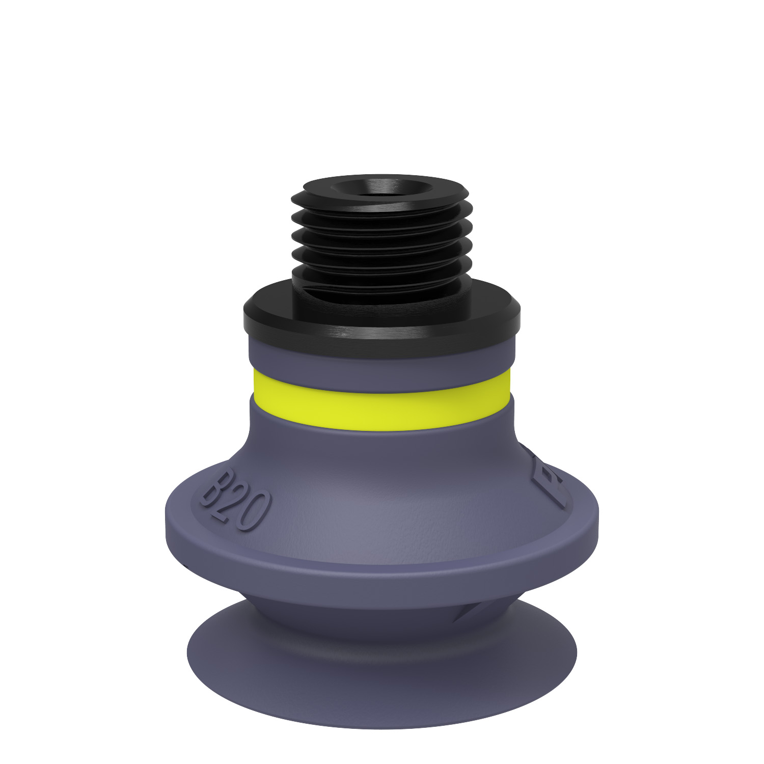 Suction cup B20 HNBR, G1/8" male/M5 female, with mesh filter - 1