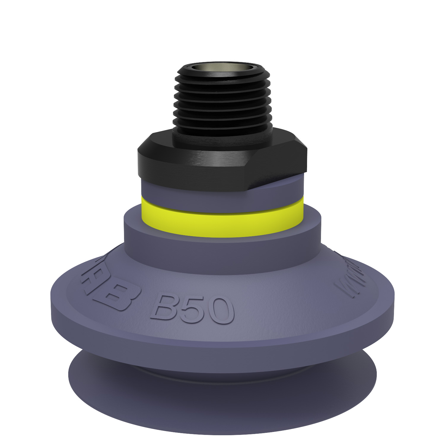 Suction cup B50 HNBR, 3/8" NPT male, with mesh filter - 1