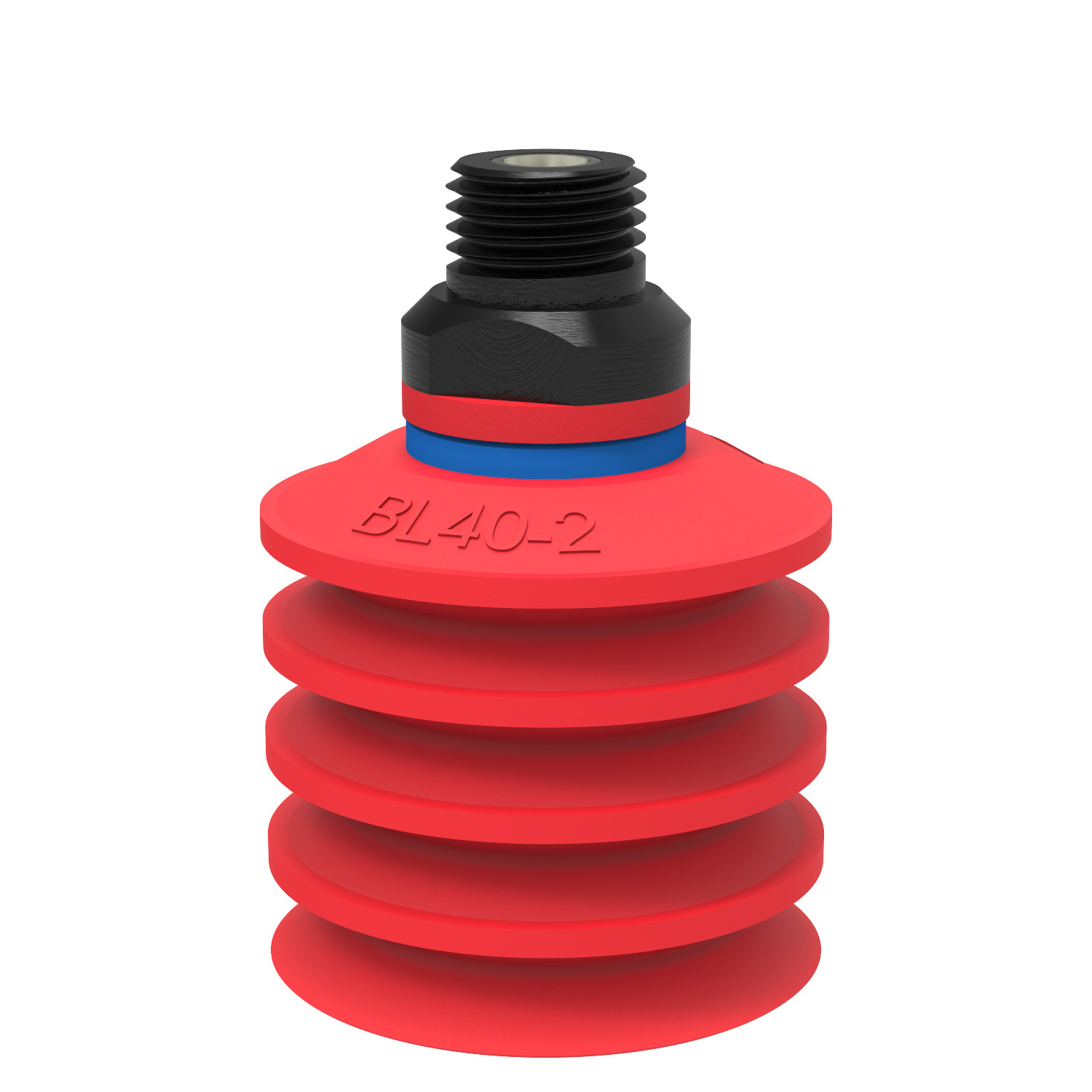 Suction cup BL40-2 Silicone, 1/4" NPT male, with mesh filter - 1