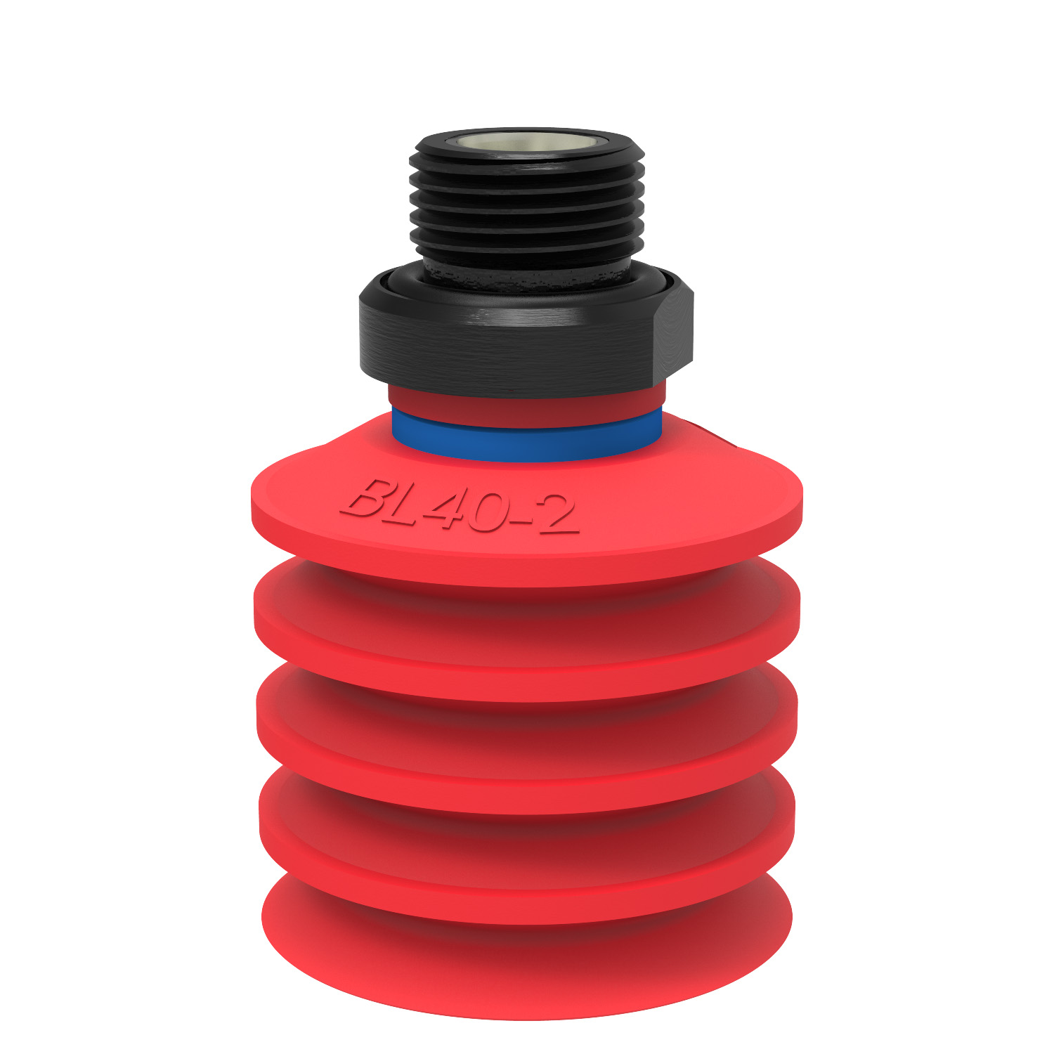 Sugkopp BL40-2 Silikon, G3/8" utv., med filternät - 1