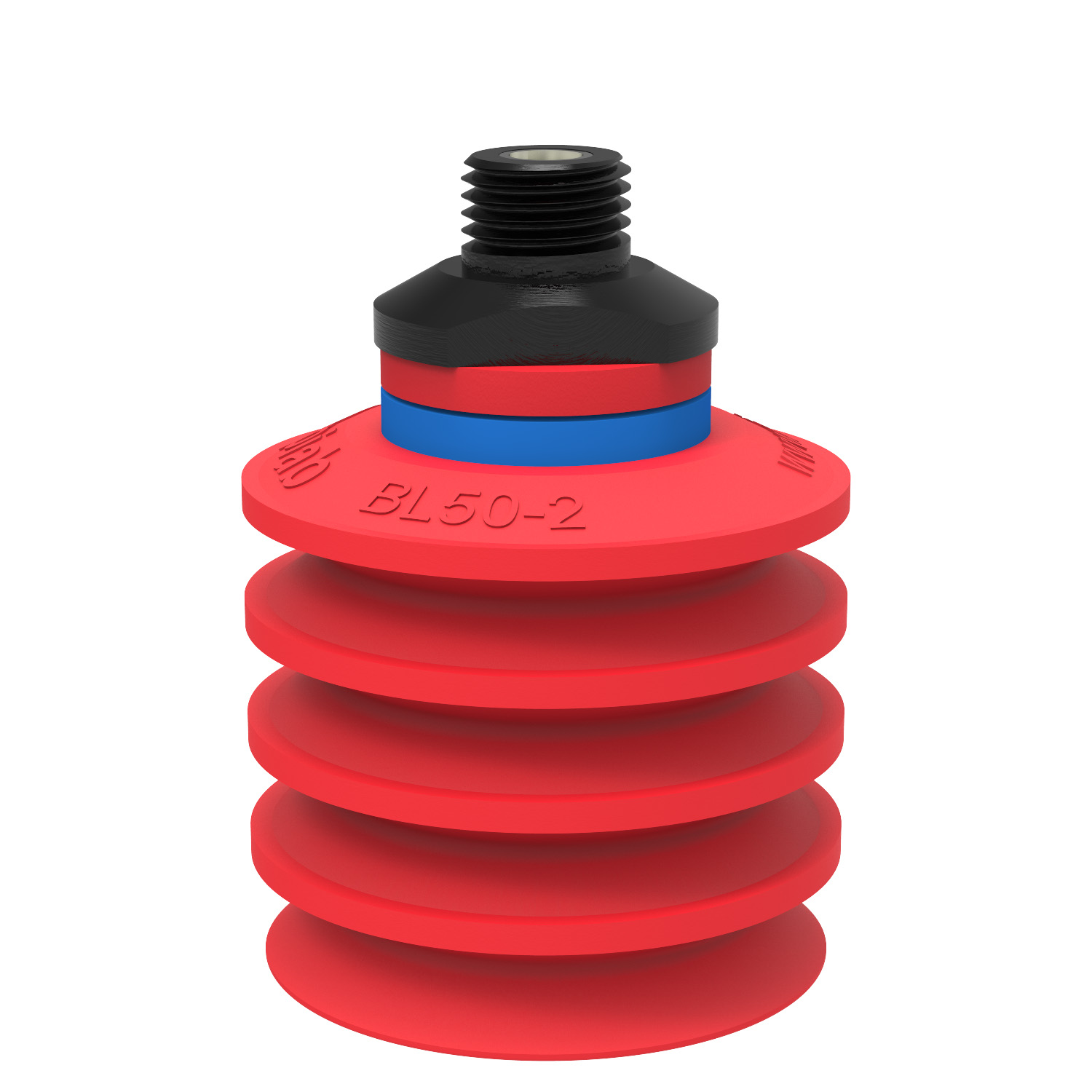 Suction cup BL50-2 Silicone, 1/4" NPT male, with dual flow control valve - 1