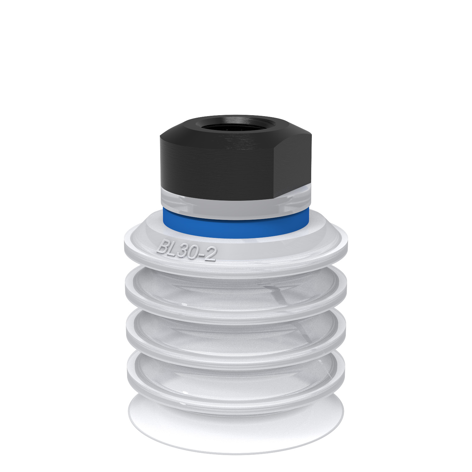 Suction cup BL30-2 Silicone FCM, 1/8" NPSF female, with mesh filter - 1