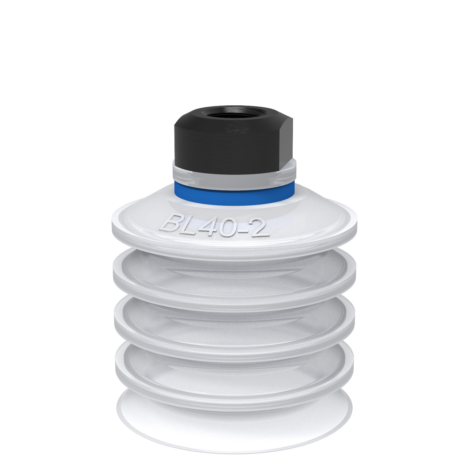 Suction cup BL40-2 Silicone FCM, 1/8" NPSF female, with mesh filter - 1
